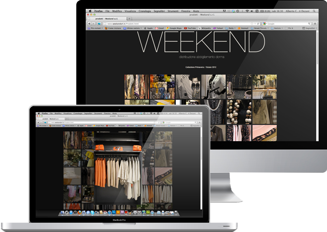 weekend srl website design